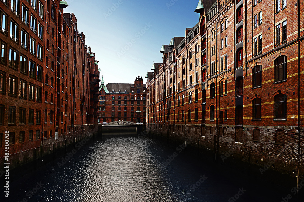 The Hamburg warehouse district