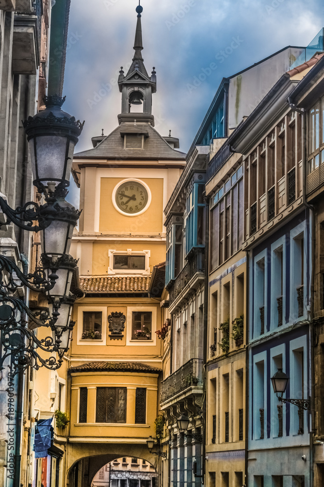Fototapeta premium Historical center of Oviedo, Asturias, northern Spain