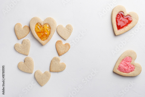 Wallpaper Mural Pastries in shape of heart. St Valentines Day Torontodigital.ca