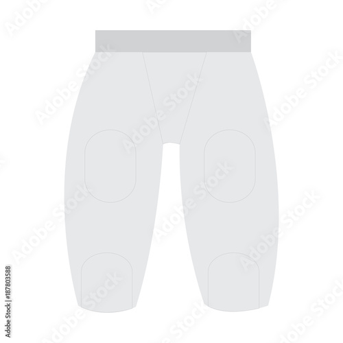 Isolated sport uniform