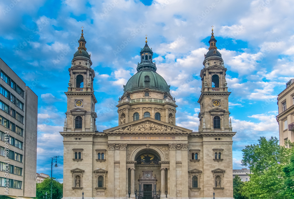 St. Stephen's Basilica, Budapest, Hungary. Named after the first King of Hungary. Co-cathedral of Budapest.