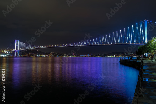 Bosphorus Bridge istanbul Turkey ( July 15 martyr bridge ) magnificent view of istanbul © yusuftatliturk