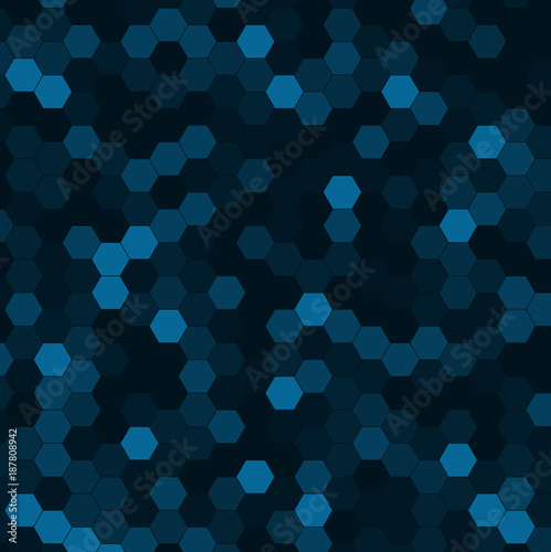 Abstract background of multicolored hexagon. © nazhulm