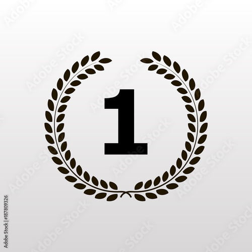 Laurel wreath - symbol of victory and power flat icon for websites