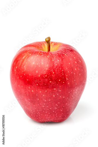  Apple Richard fruit vertically close up isolated.