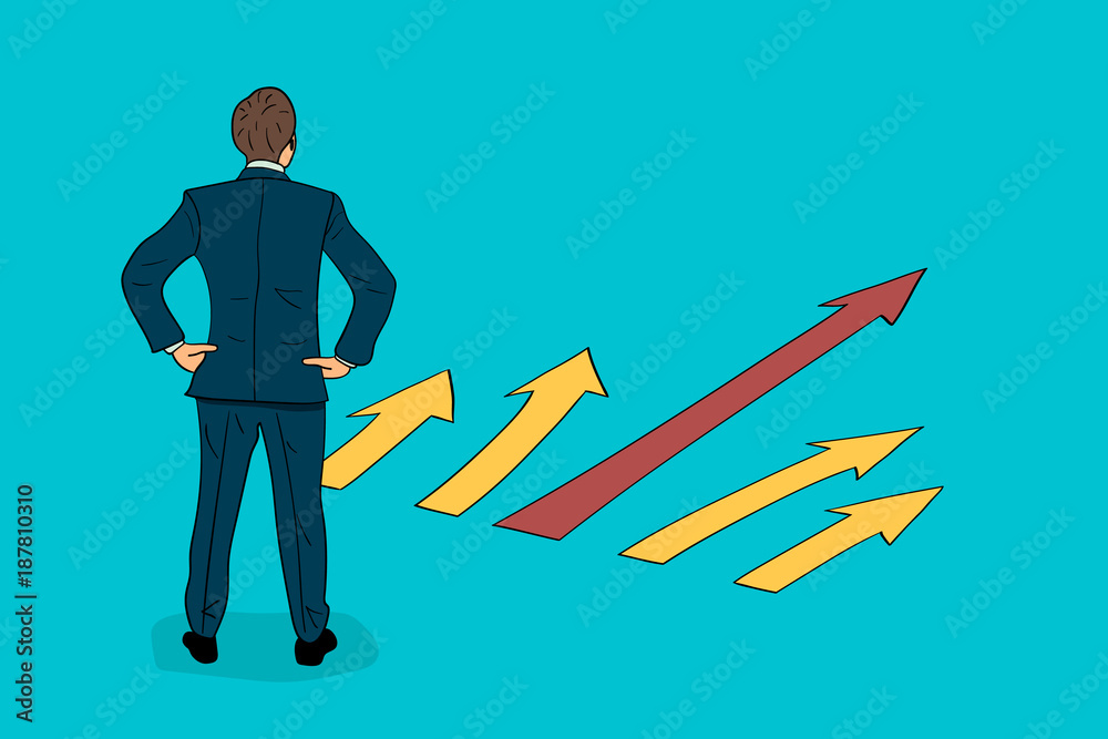 Decision. The businessman decides the best option Decision. The businessman decides the best option