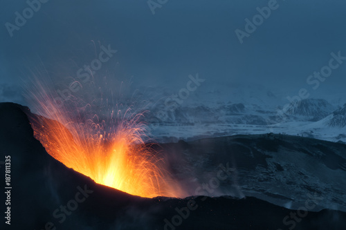 Volcano eruption