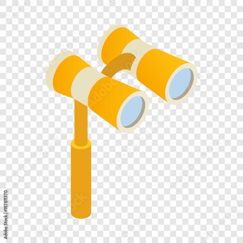 Elegant theater binocular isometric icon