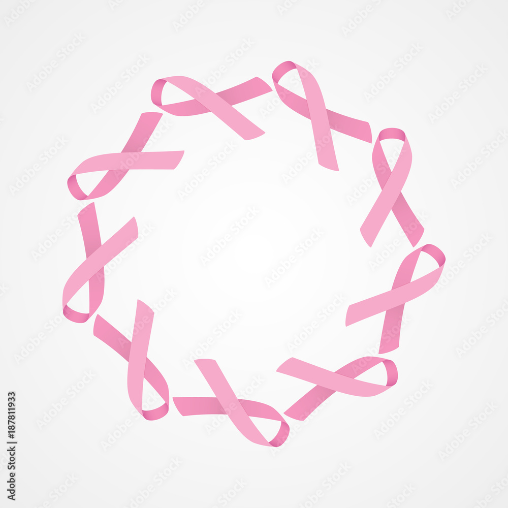 Fototapeta premium Pink ribbon background
