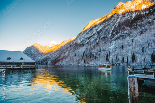 winter koenigssee bayern alps landscape photo