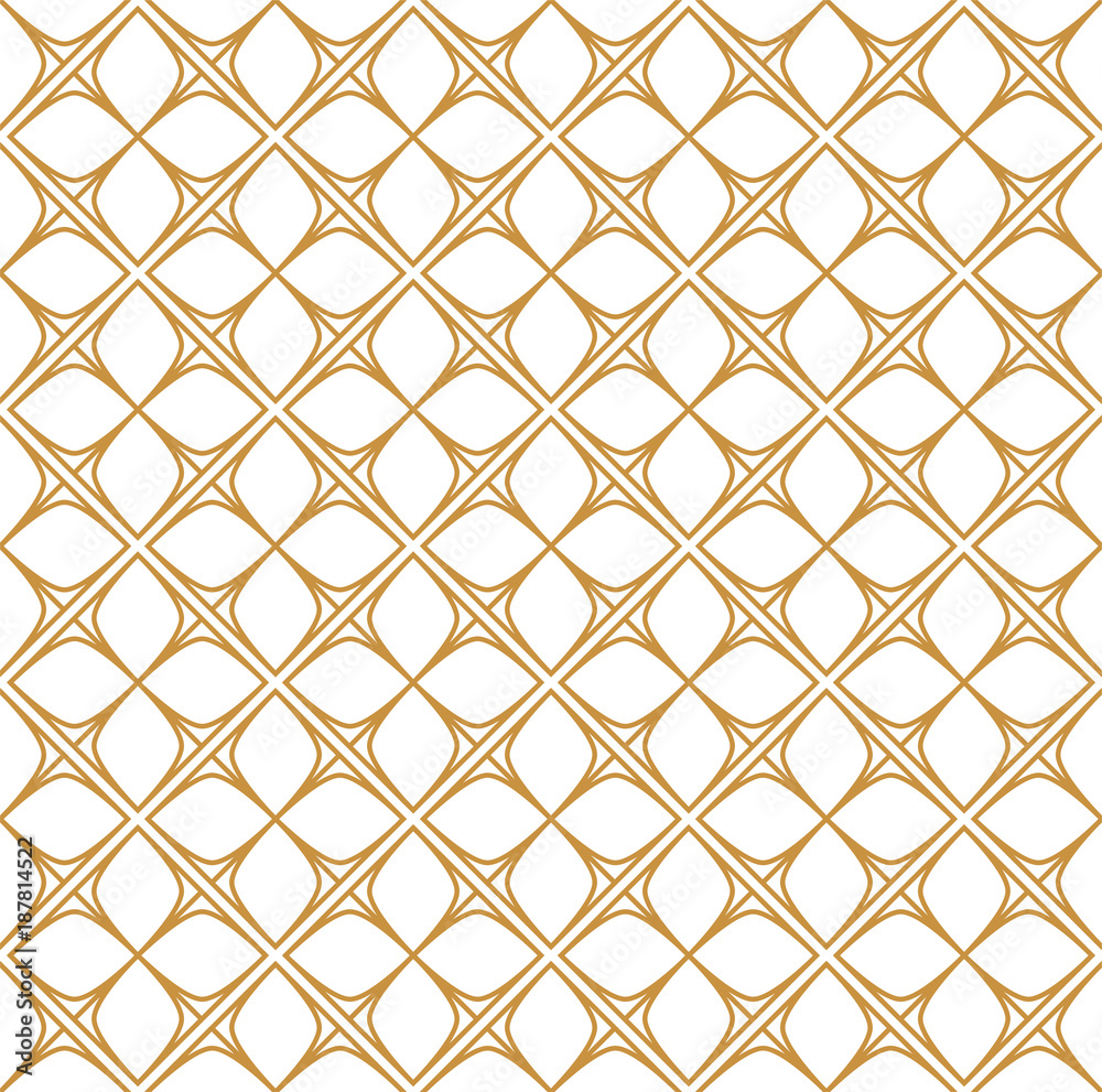 Fototapeta premium Ornamental floral tiles seamless vector pattern.