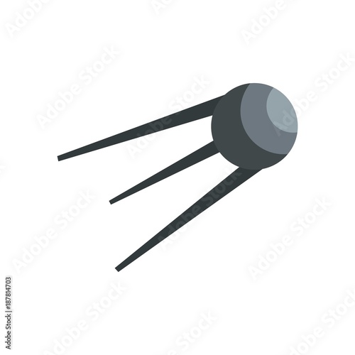 Satellite icon, flat style