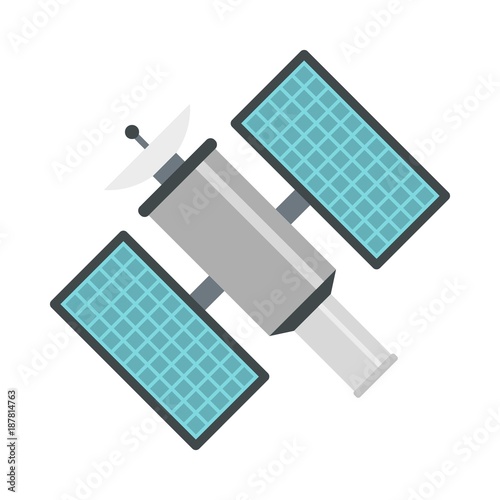 Satelite icon, flat style