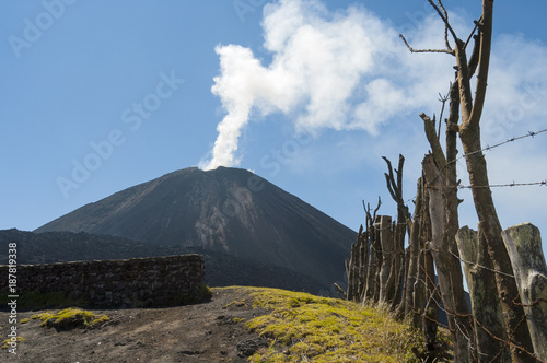 Eruption in volcano Pacaya in Guatemala, Central America. 2552 meters. Cordillera Sierra Madre, Central America. photo