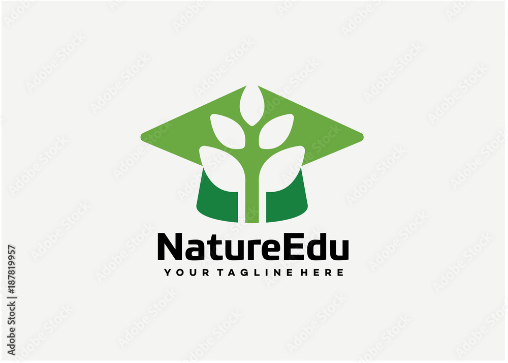 Natural Education Logo Template Design Vector, Emblem, Design Concept, Creative Symbol, Icon Natural Education Logo Template Design Vector, Emblem, Design Concept, Creative Symbol, Icon