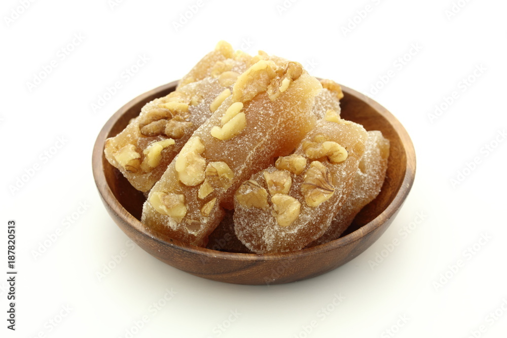 和菓子 くるみゆべし 和菓子 くるみゆべし