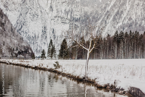 winter koenigssee bayern alps landscape © LElik83