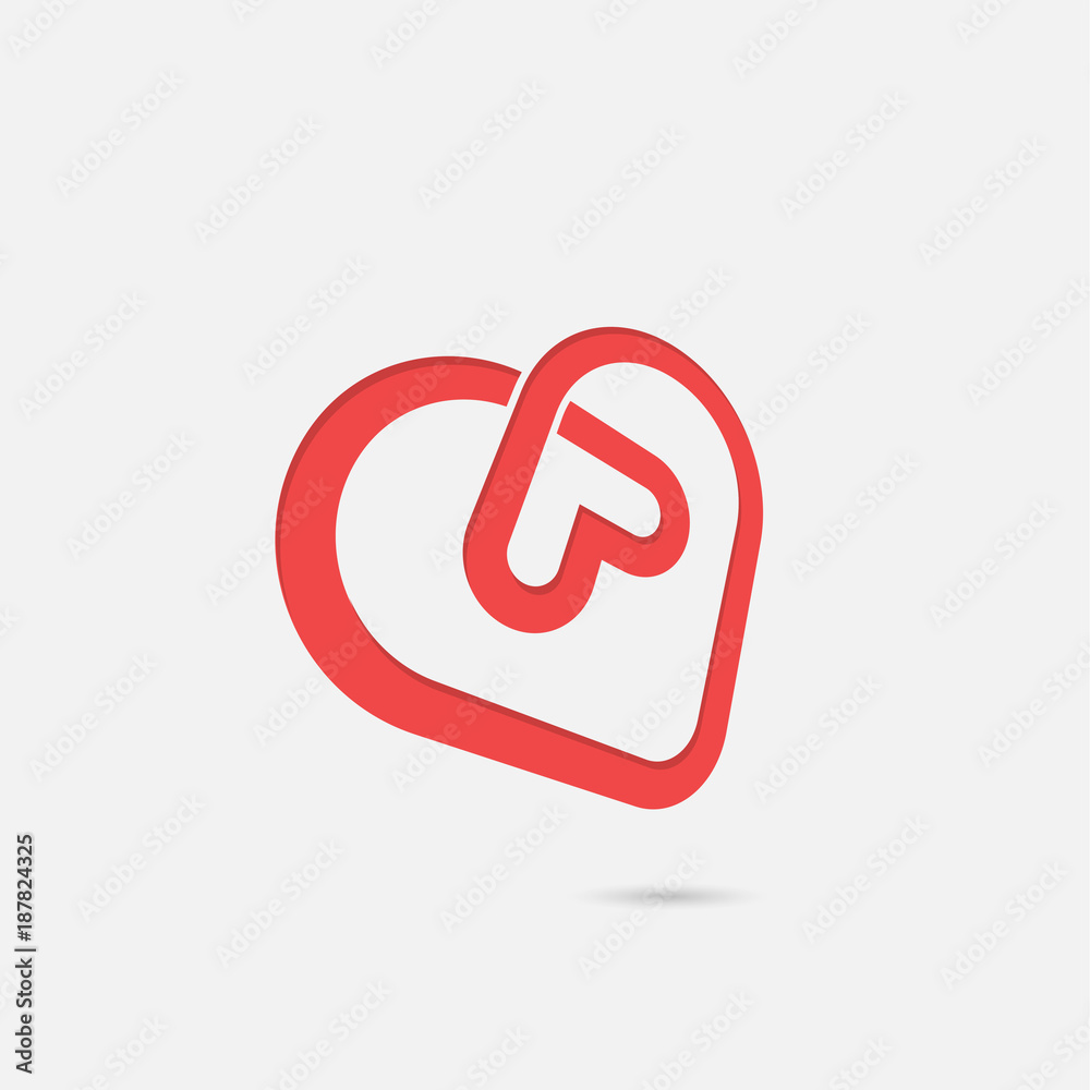 Heart icons vector logo design template.Love symbol.Valentine's Day sign.Emblem isolated on white background.Vector illustration Heart icons vector logo design template.Love symbol.Valentine's Day sign.Emblem isolated on white background.Vector illustration