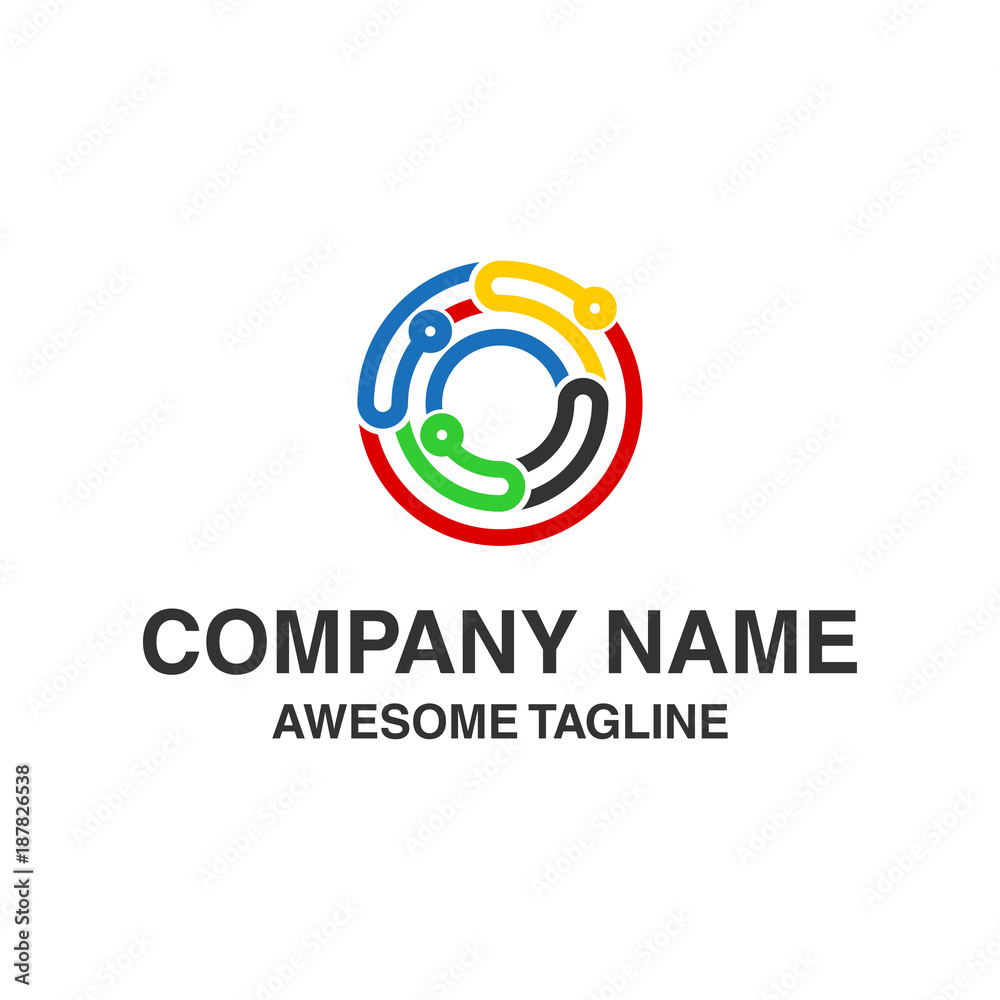 circle digital technology logo circle digital technology logo