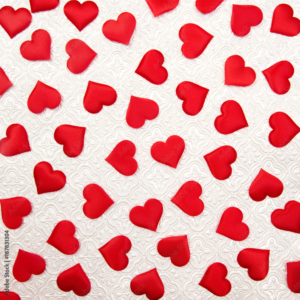 Love Hearts on a Wall Paper Patterned Backdrop Love Hearts on a Wall Paper Patterned Backdrop