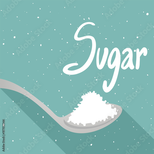 Spoon with sugar