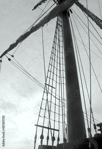 mast of old galleon