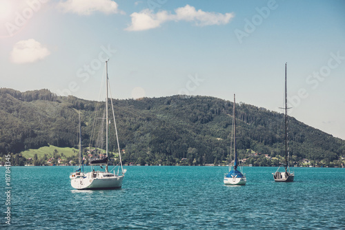 yachts on the lake