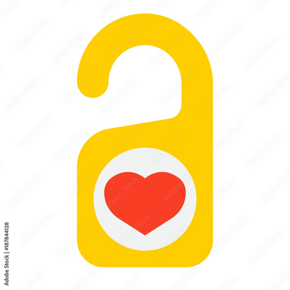 Do not disturb with heart flat icon, valentines day and romantic, door hanger sign vector graphics, a colorful solid pattern on a white background, eps 10. Do not disturb with heart flat icon, valentines day and romantic, door hanger sign vector graphics, a colorful solid pattern on a white background, eps 10.