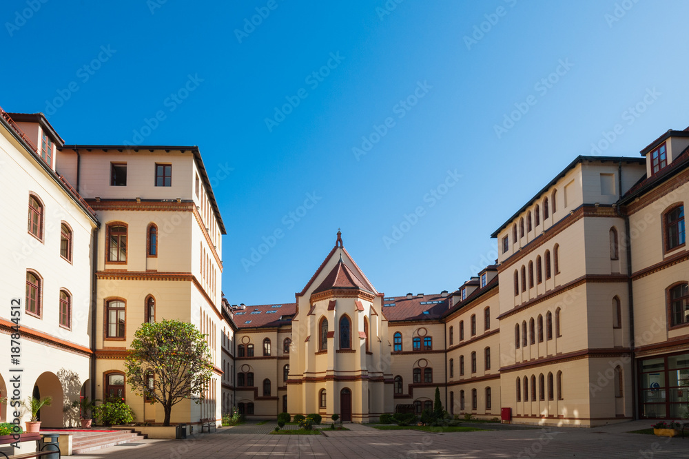 Zagreb, Croatia, captol hill, Nadbiskupski Pastoraini institut, Nadbiskupsko bogoslovno Sjemeniste,old building , beautiful 