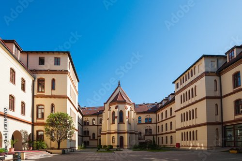 Zagreb, Croatia, captol hill, Nadbiskupski Pastoraini institut, Nadbiskupsko bogoslovno Sjemeniste,old building , beautiful 