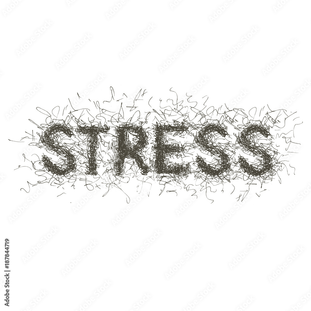 Inscription a stress in the form of curve expressional lines. Vector Inscription a stress in the form of curve expressional lines. Vector