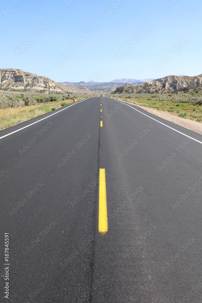 Road to Capitol Reef National Park in Utah. United States Road to Capitol Reef National Park in Utah. United States