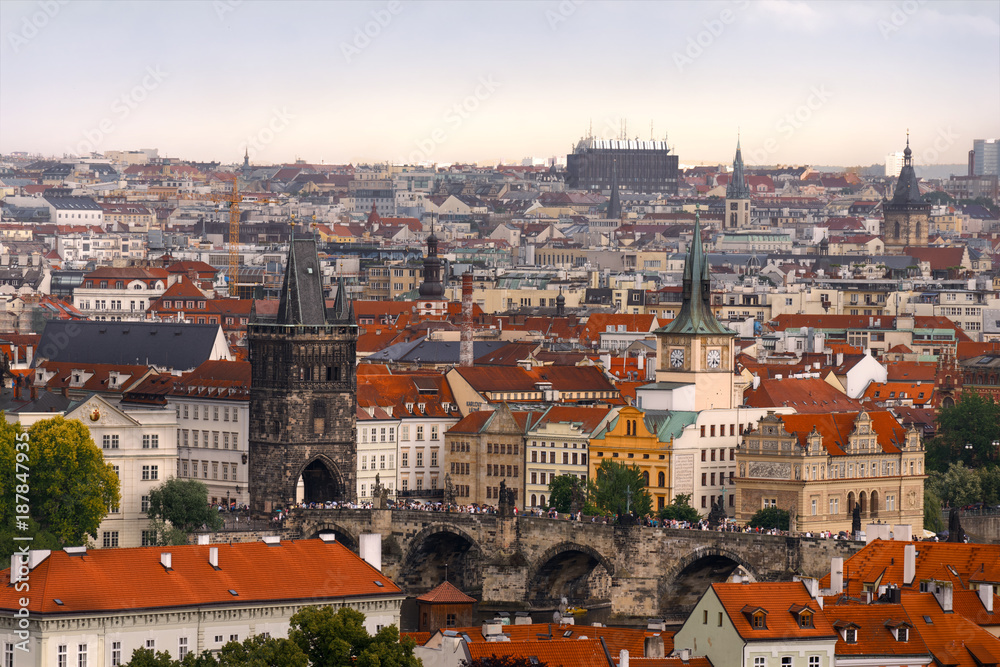 Obraz premium streets and churches of old town Prague