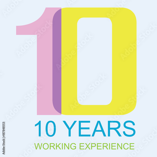 Logo 10 Year Experience Award.