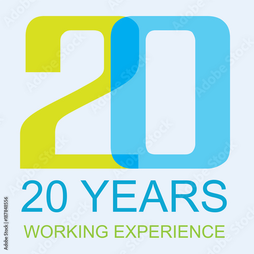 Logo 20 Year Experience Award.