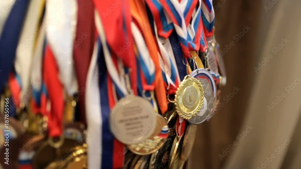 A large number of Russian sports medals