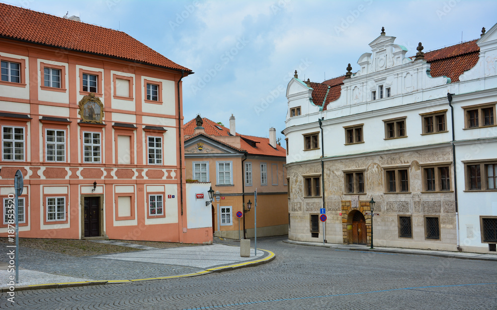 A street in Hradcany district, Prague, Czech Republic