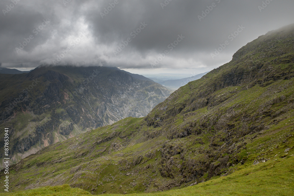 Auf dem Mount Snowden - Wales - Britische Inseln Auf dem Mount Snowden - Wales - Britische Inseln