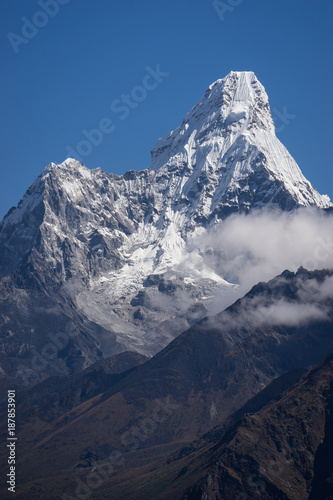 Ama Dablam mountain peak in Everest region, Nepal
