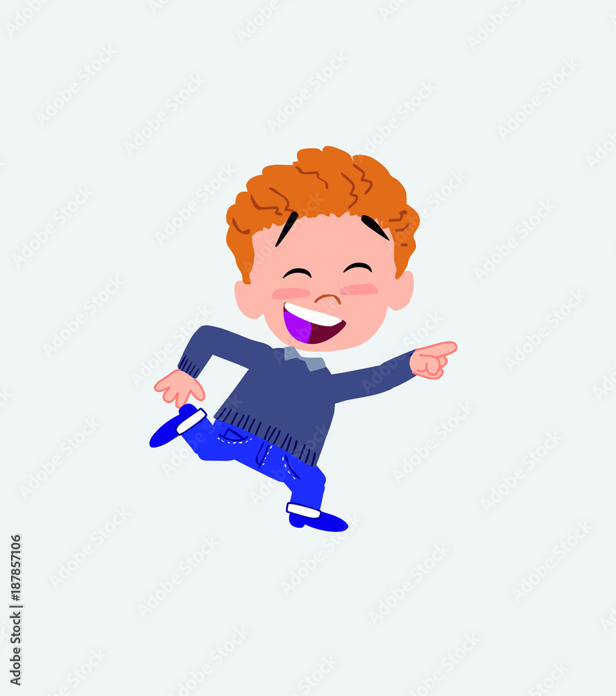 Cartoon character white boy in jeans. Set with different postures, attitudes and poses, doing different activities in isolated vector illustrations. Cartoon character white boy in jeans. Set with different postures, attitudes and poses, doing different activities in isolated vector illustrations.