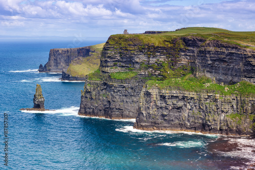 Irland Cliffs of Moher Klippen Reise Meer Landschaft Tourismus Natur Ozean