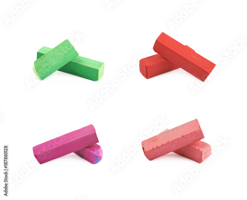 Pastel crayon chalk isolated