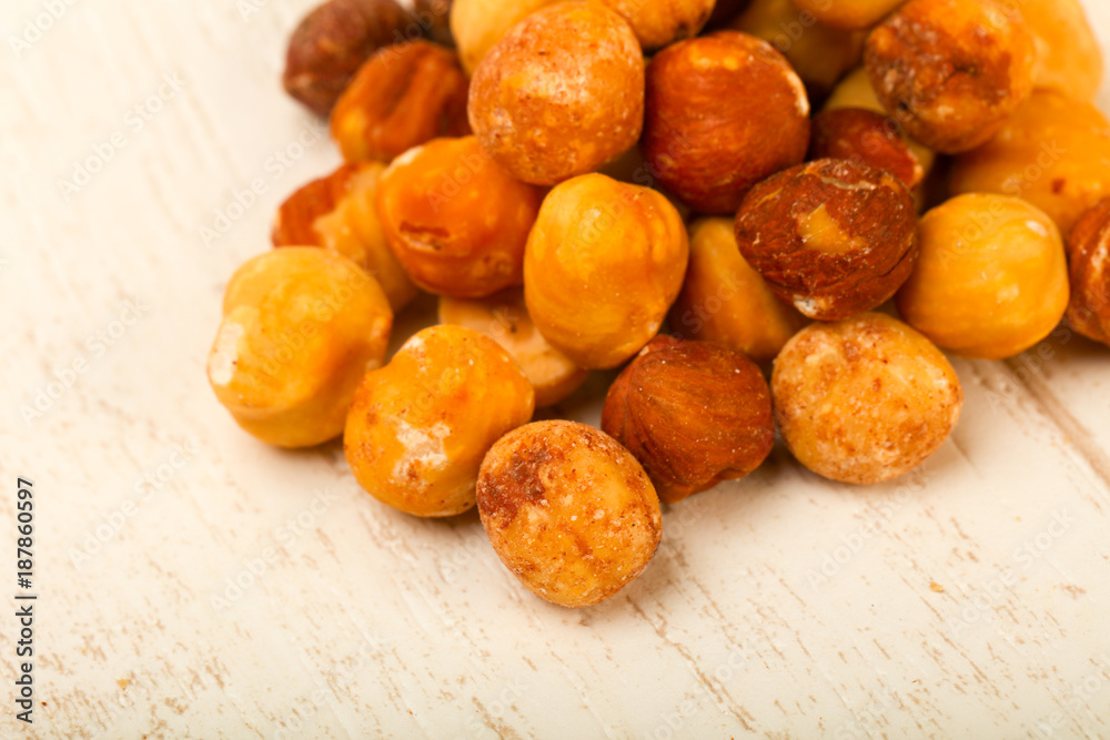 Hazelnut heap Hazelnut heap