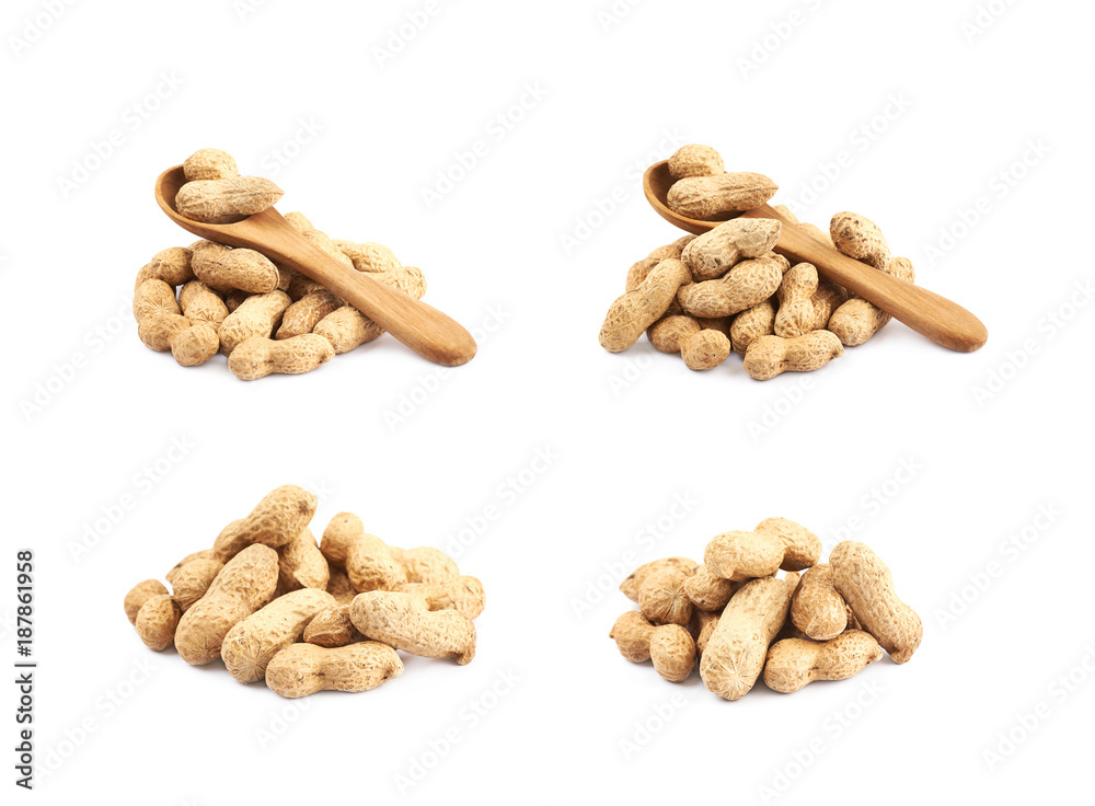 Pile of peanuts isolated Pile of peanuts isolated