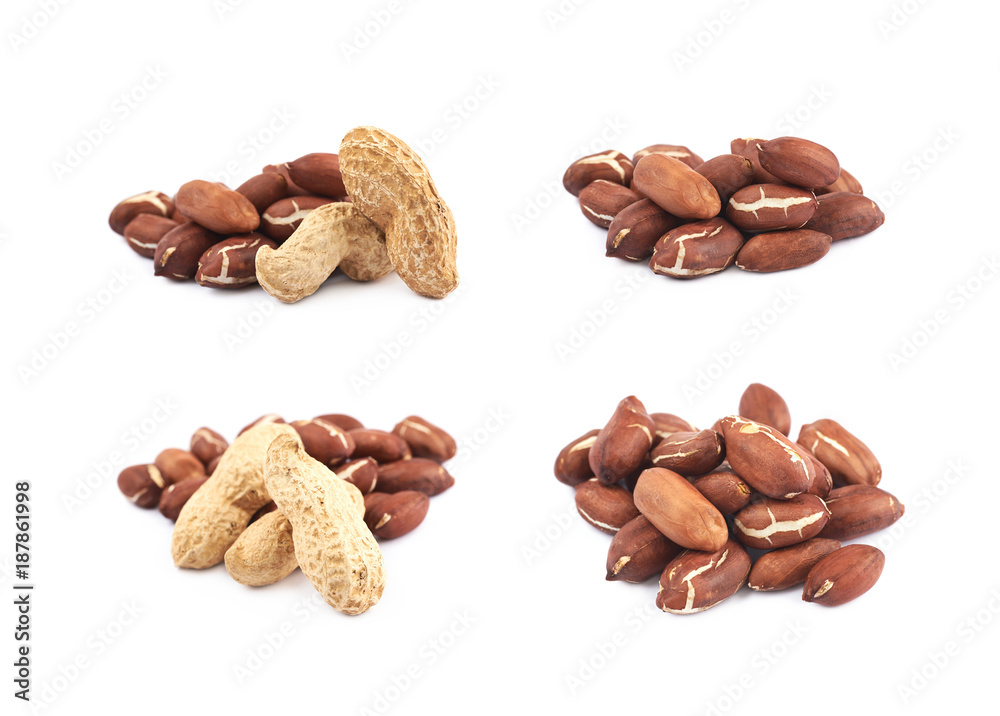 Pile of peanuts isolated Pile of peanuts isolated