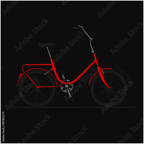 Fototapeta Naklejka Na Ścianę i Meble -  Vintage bicycle vector illustration