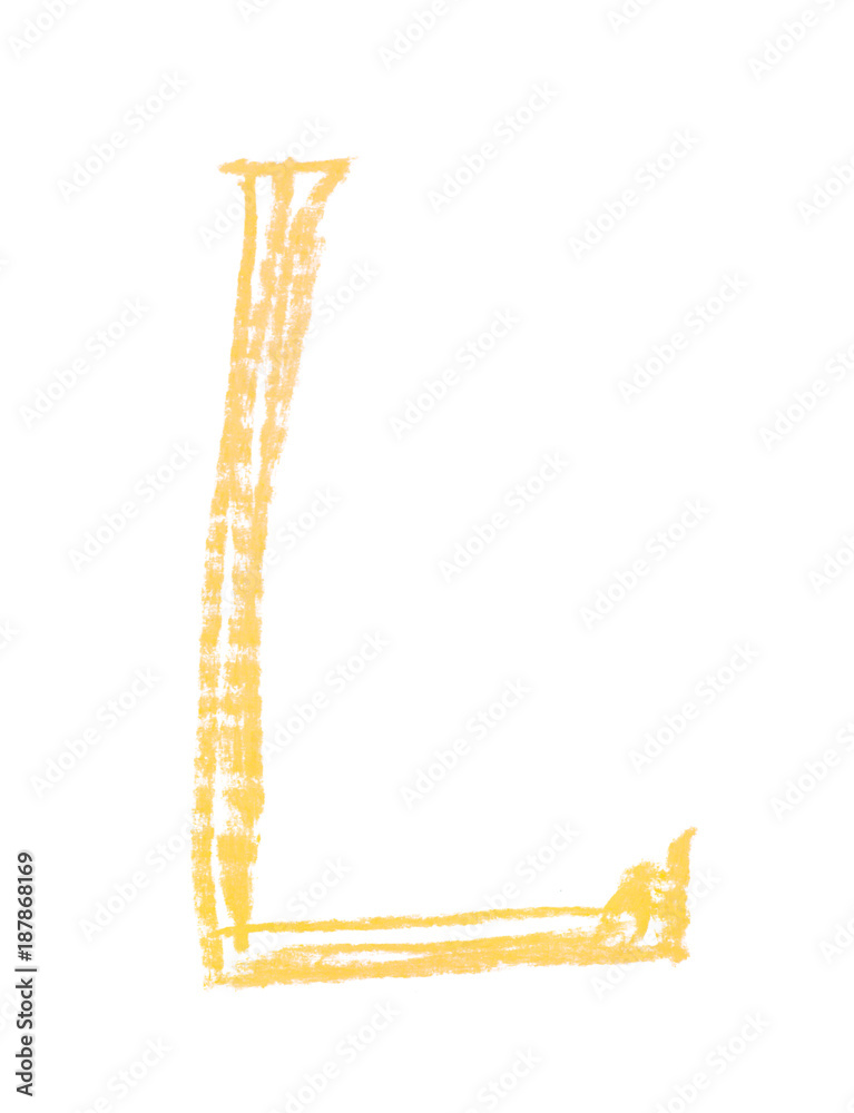 Single hand drawn letter isolated Single hand drawn letter isolated
