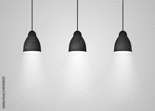 Realistic pendant lamps