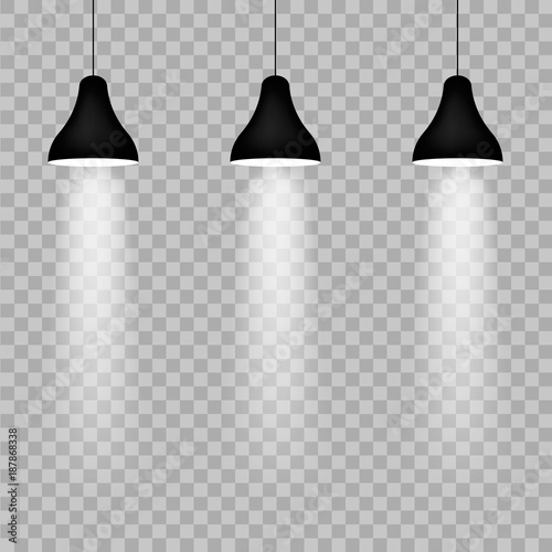 Realistic pendant lamps