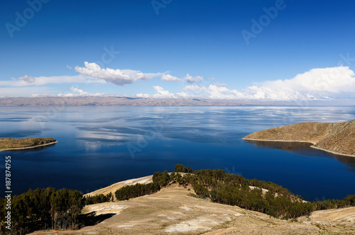 Bolivia - Isla del Sol on the Titicaca lake, the largest highaltitude lake in the world